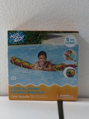 (#136) Bestway H2O Go Splashin’ Style Cereal Fabric Noodle Pool Float 5 Ft